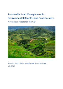 Sustainable Land Management and Its Relationship to Global