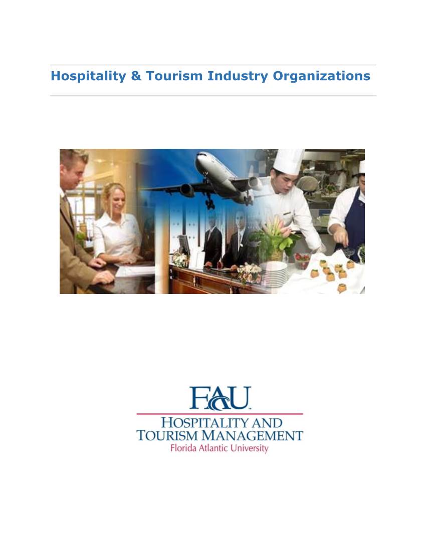 Hospitality & Tourism Industry Organizations