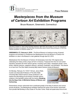 Masterpieces from the Museum of Cartoon Art Exhibition Programs Bruce Museum, Greenwich, Connecticut