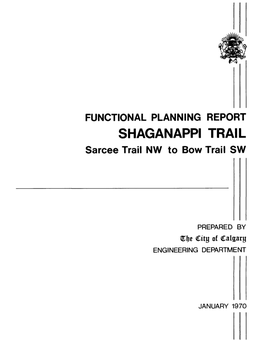 Functional Planning Report Shaganappi Trail, Sarcee Trail NW