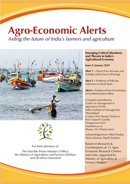 Agro-Economic Alerts Aiding the Future of India’S Farmers and Agriculture