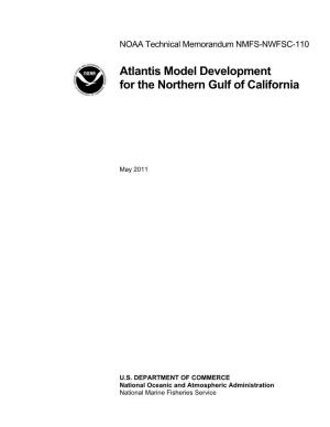 NOAA Technical Memorandum NMFS-NWFSC-110. Atlantis Model