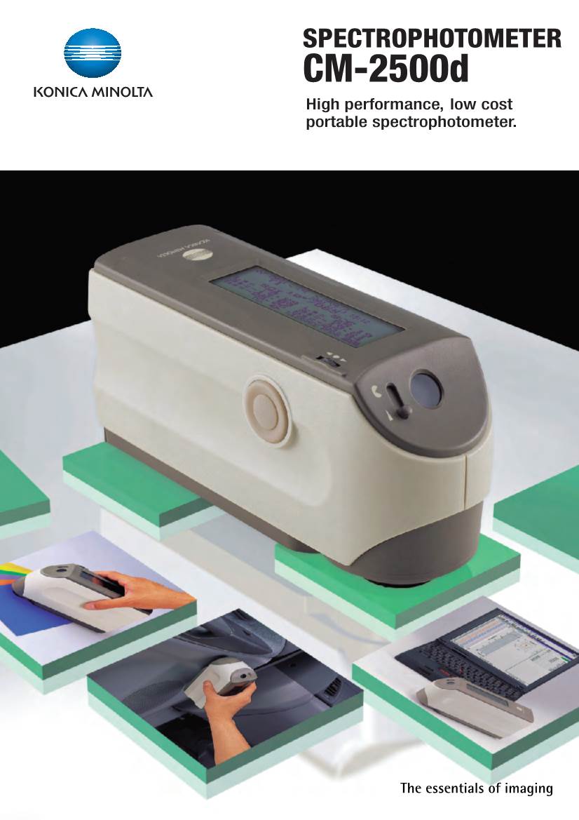 SPECTROPHOTOMETER CM-2500D High Performance, Low Cost Portable Spectrophotometer
