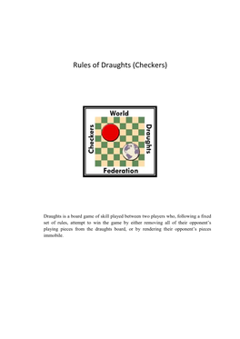 Rules of Draughts (Checkers)