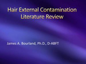 Hair External Contamination : Literature Review