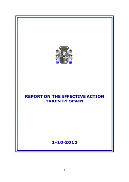 Report on the Effective Action Taken by Spain