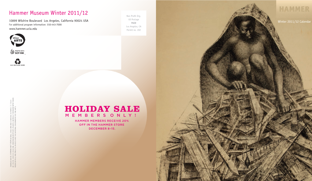 Holiday Sale Members Only! Hammer Members Receive 20% Off in the Hammer Store December 8–15