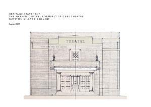 Spicers Theatre Heritage Statement