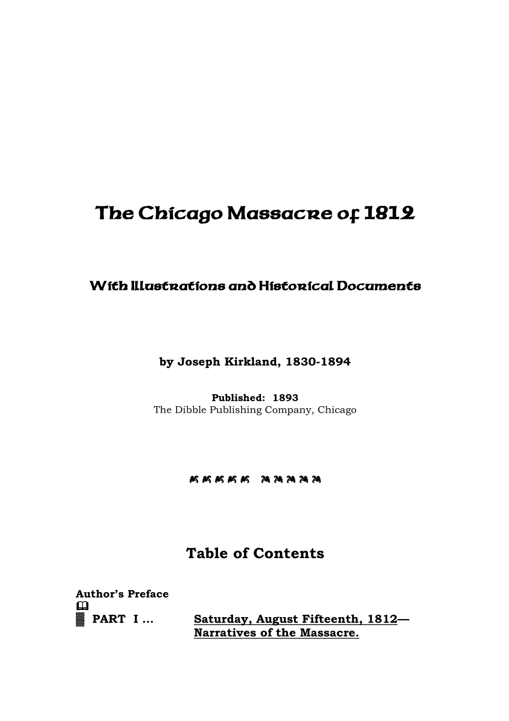 The Chicago Massacre of 1812