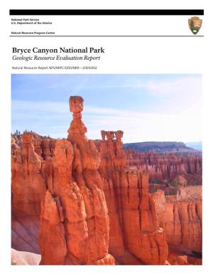 Geologic Resource Evaluation Report, Bryce Canyon National Park