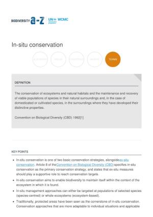 In-Situ-Conservation.Pdf