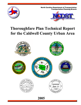 Thoroughfare Plan Technical Report for the Caldwell County Urban Area