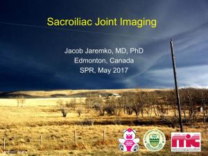 Sacroiliac Joint Imaging
