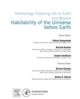 Habitability of the Universe Before Earth