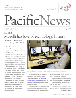 Morelli Has Love of Technology, History by WANDA LAUKKANEN Some People Might Call Dave Morelli a Computer Geek