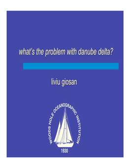 What's the Problem with Danube Delta?