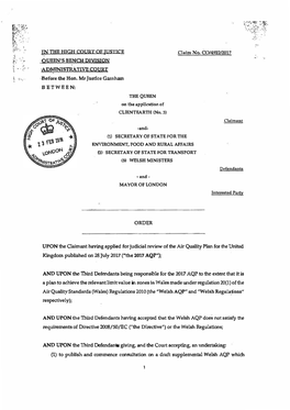 2018-02-23-High-Court-Order-On-Clientearth-No3-Vs-Ssefra-Liberty-To-Apply-And-Air