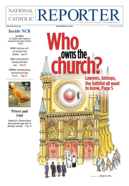 NATIONAL CATHOLIC REPORTERTHE INDEPENDENT NEWSWEEKLY SEPTEMBER 9, 2005 Vol