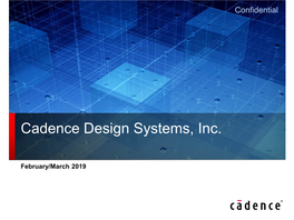 Cadence Design Systems, Inc