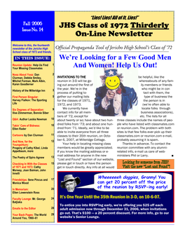 Fall 2006 Newsletter