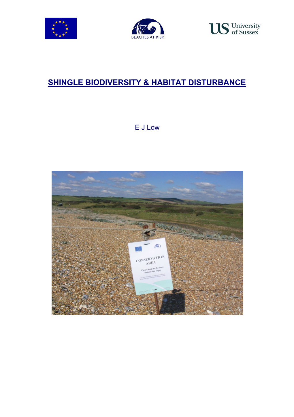 Shingle Biodiversity & Habitat Disturbance