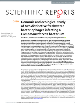 Genomic and Ecological Study of Two Distinctive Freshwater