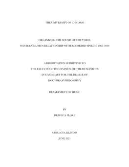 Western Music's Relationship with Recorded Speech, 1965