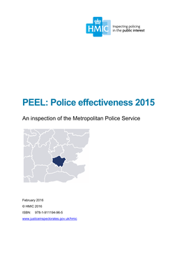 PEEL: Police Effectiveness 2015