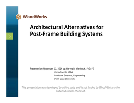 Architectural+Alterna-Ves+For+ Post3frame+Building+Systems+