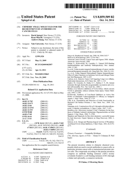 (12) United States Patent (10) Patent No.: US 8,859,509 B2 Spiegel Et Al