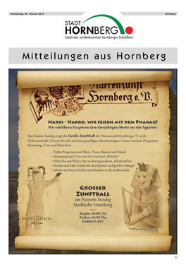 Mitteilungen Aus Hornberg
