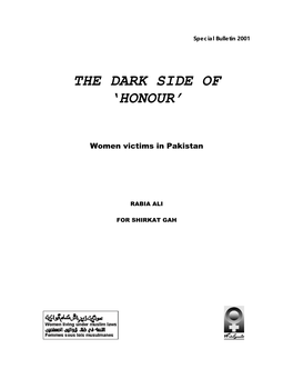 The Dark Side of 'Honour'