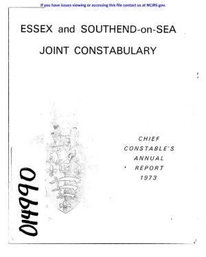 ESSEX and SOUTHEND-On-SEA JOINT CONSTABULARY
