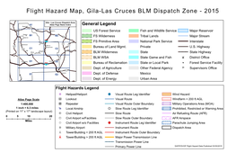 Flight Hazard Map, Gila-Las Cruces BLM Dispatch Zone - 2015