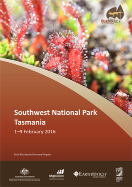 Southwest National Park Tasmania 1–9 February 2016