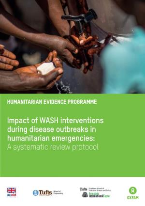 Impact of WASH Interventions During Disease