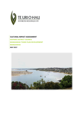 Cultural Impact Assessment Kaipara District Council Mangawhai Town Plan Development Mangawhai May 2017