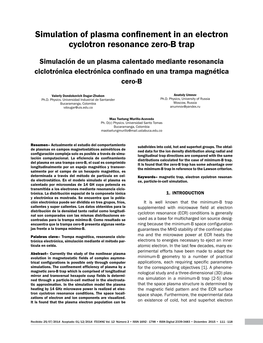 Simulation of Plasma Confinement in an Electron Cyclotron Resonance Zero-B Trap