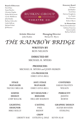 The Rainbow Bridge Written by Ron Nelson