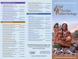 Trailoffloridasindianheritage.Org