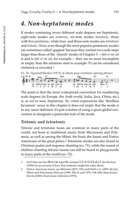 4. Non-Heptatonic Modes