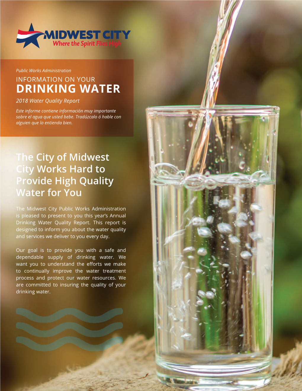 DRINKING WATER 2018 Water Quality Report