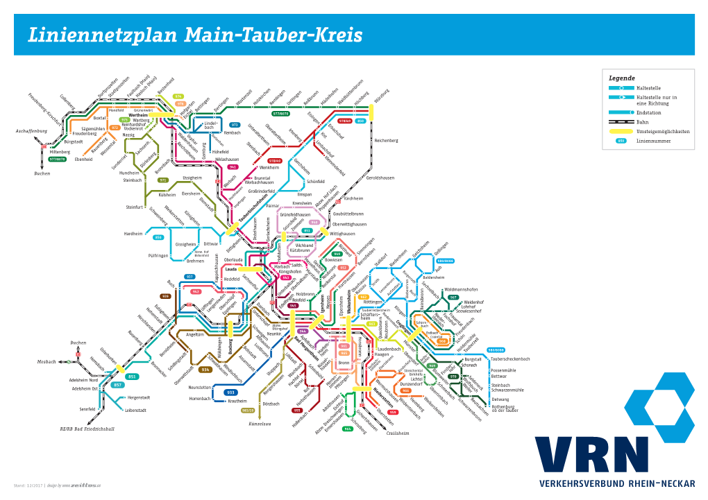 Liniennetzplan Main-Tauber-Kreis