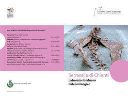 Serravalle Di Chienti Laboratorio Museo Paleontologico E Archeologico - Corso G