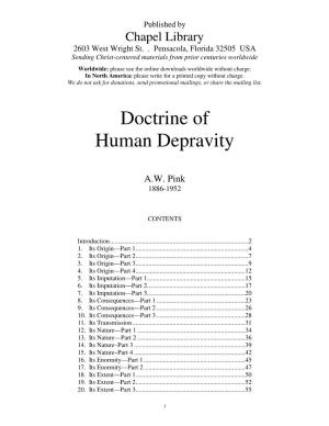 Doctrine of Human Depravity