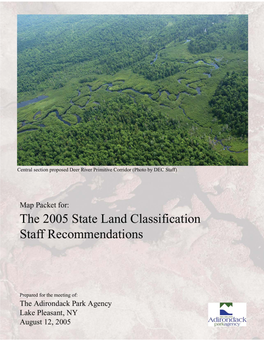 Map Packet for the 2005 State Land Classification