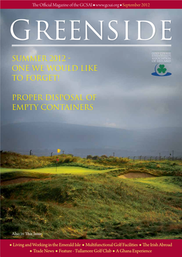 Golf Club L a Ghanagreenside Experience Magazine | December 2010 Greenside