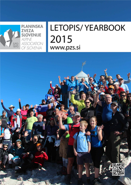 Letopis/ Yearbook 2015 Organigram Planinske Zveze Slovenije 2015