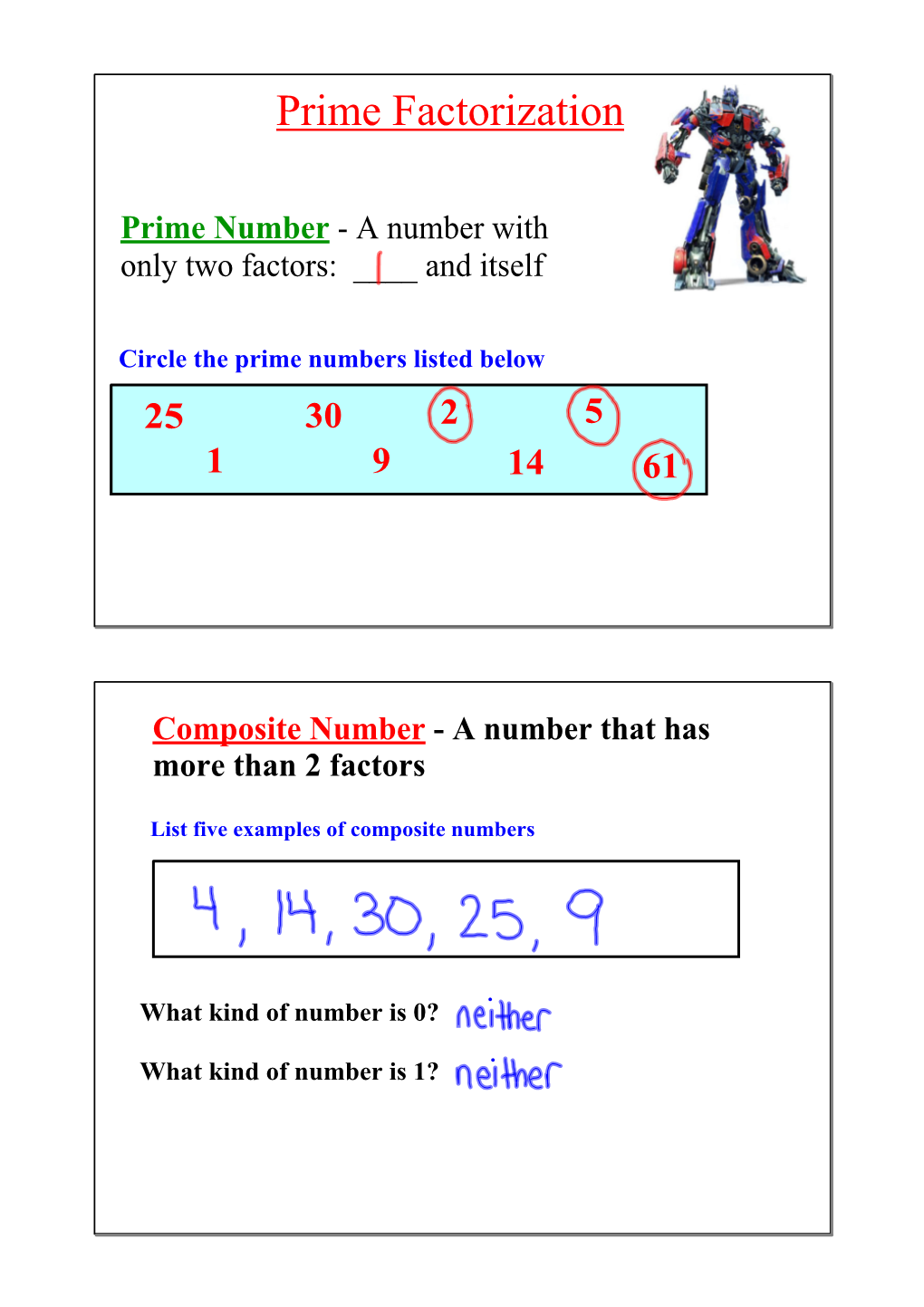 Prime Factorization