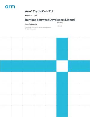 Arm® Cryptocell-312 Runtime Software Developers Manual